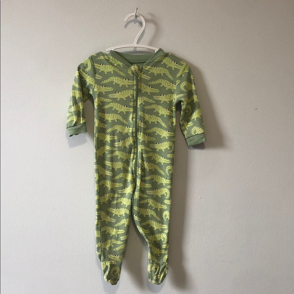 George Green Alligator Print Footed One-Piece